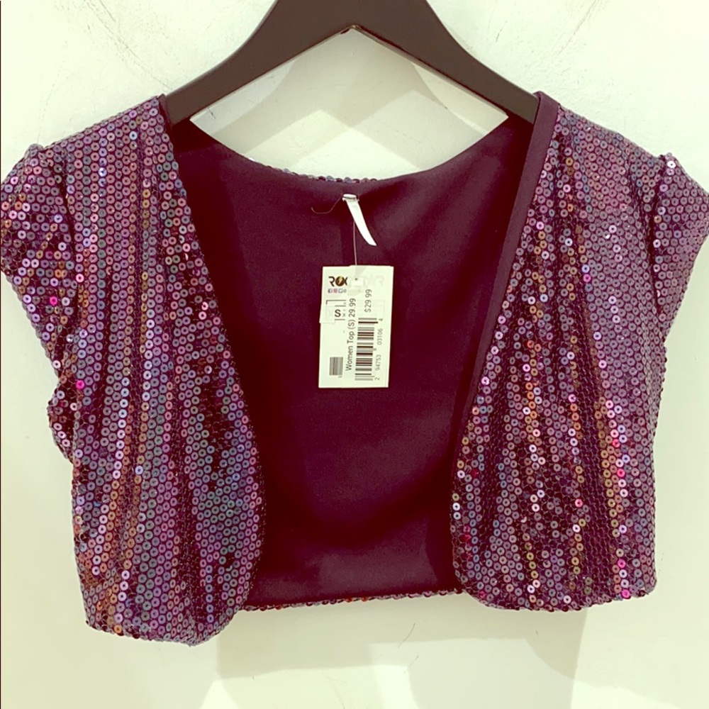 NWT sequin purple